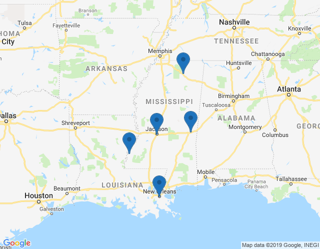 Map of Jackson