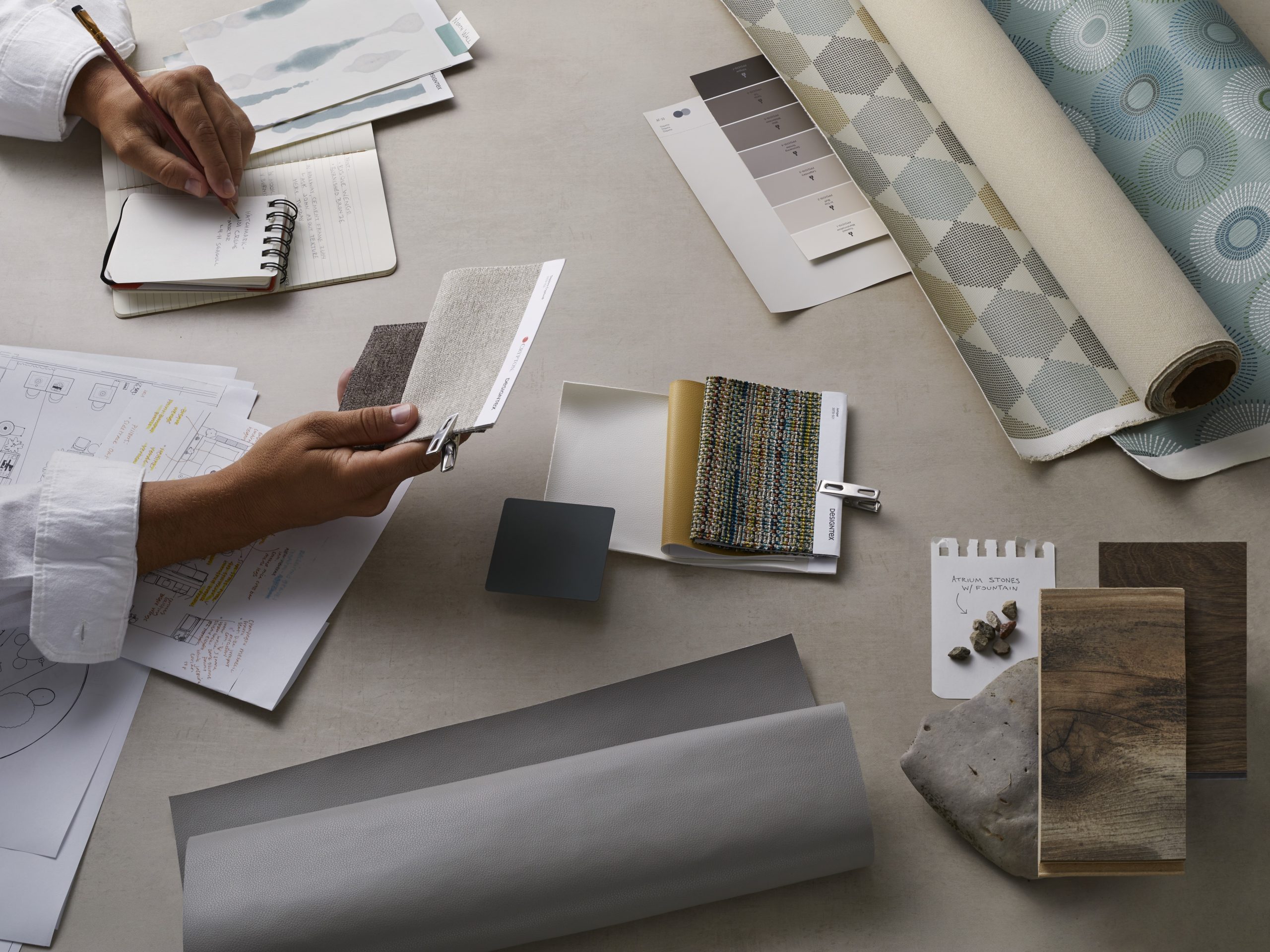 interior designer at work